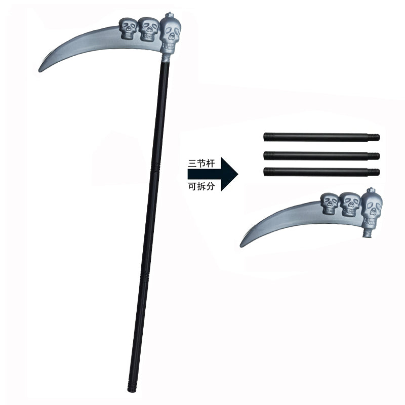 Halloween Party Role Playing Death Black Cloak Prop Set