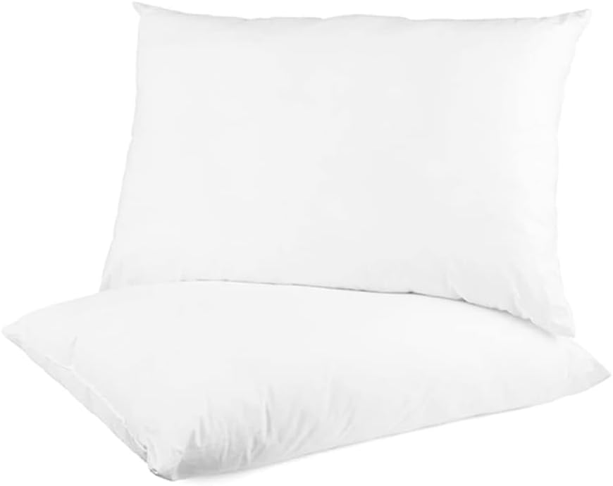 Tontine Good Night Allergy Sensitive Pillow – Medium Height, Medium Softness – Ultrafibre Fill, Bioguard Protection, Cotton Cover – Machine Washable – Australian Made – 2 Pack