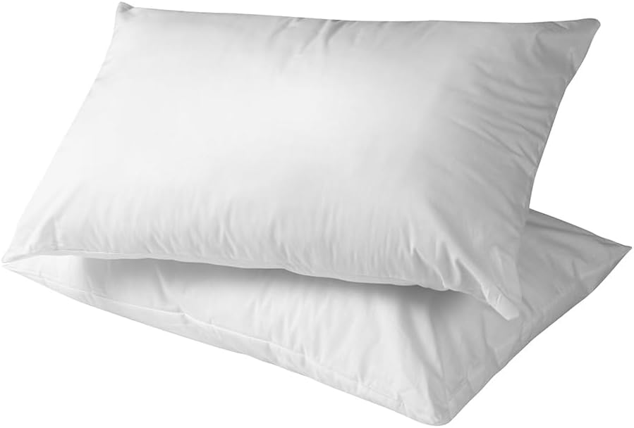Tontine Good Night Allergy Sensitive Pillow – Medium Height, Medium Softness – Ultrafibre Fill, Bioguard Protection, Cotton Cover – Machine Washable – Australian Made – 2 Pack