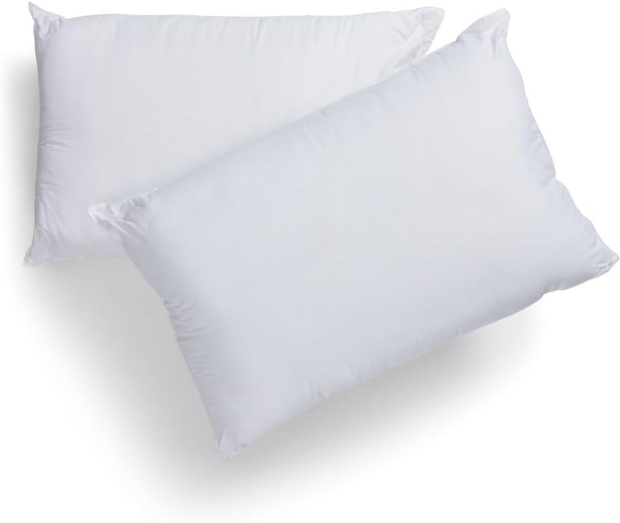 Tontine Good Night Allergy Sensitive Pillow – Medium Height, Medium Softness – Ultrafibre Fill, Bioguard Protection, Cotton Cover – Machine Washable – Australian Made – 2 Pack