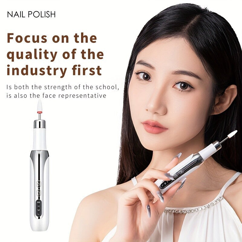 Nail Art Drill Tips Manicure Set Kit File Grinder Polisher Electric Beauty Tool