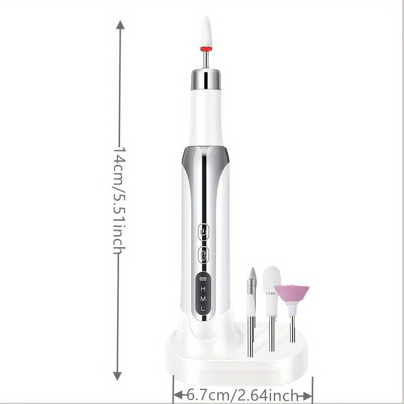 Nail Art Drill Tips Manicure Set Kit File Grinder Polisher Electric Beauty Tool