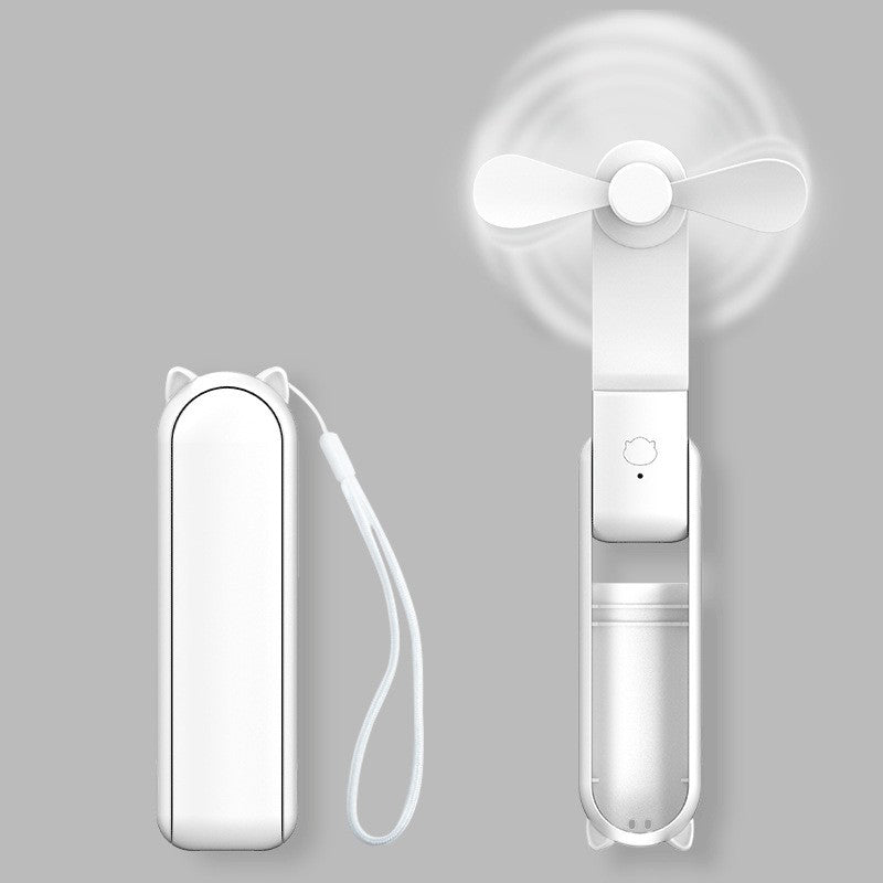 USB Rechargeable 3-speed Adjustable Foldable Handheld Fan