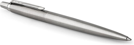 PARKER 1953170 Retractable Jotter Stainless Steel Chrome Trim Ballpoint Pen, (14878)